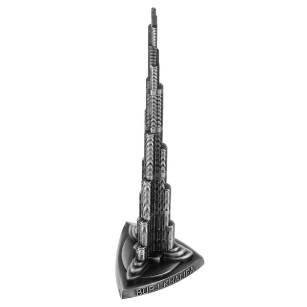 Burj Khalifa Tower Modell Legering Miniatyr Dubai Tower Model Arts Hantverk Kontor Hem Desktop Inredning