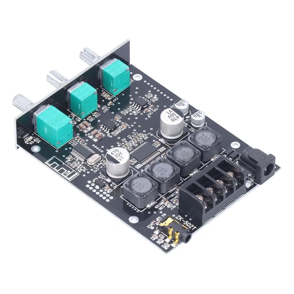 Förstärkarkort 50W+50W Ljud Stereo Modul Bas Diskant Kontroll Bluetooth AUX Ingång Set Kit