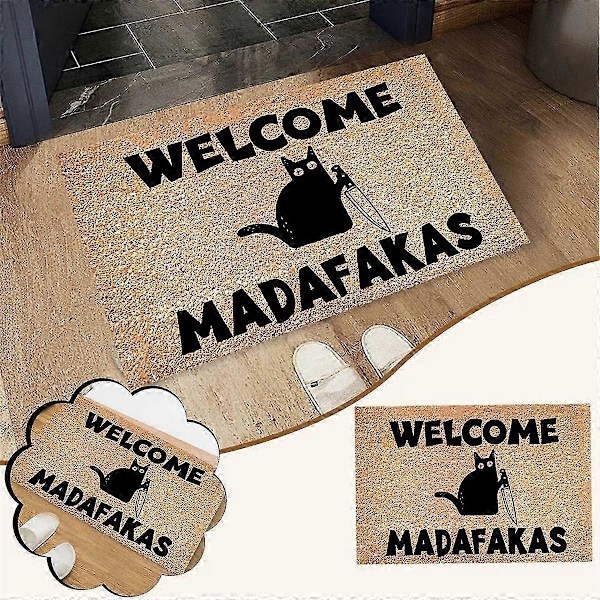 Dark Welcome Madafakas Täyspainettu Ovimatto Hauska Ovimatto Kodin Sisustus Keittiön Kylpyhuoneen Sisustus Anna Ihmisille