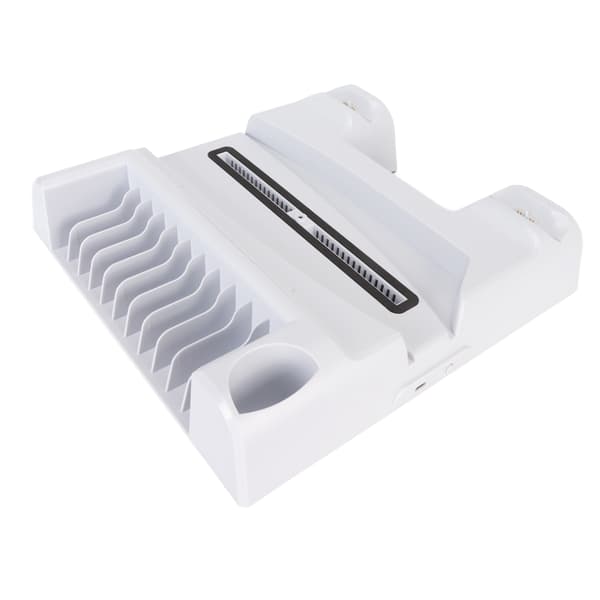 Konsol kølestation 3 blæserhastighed dobbelt controller oplader konsolstativ med 11 spilpladser til PS5 Digital Disc Edition