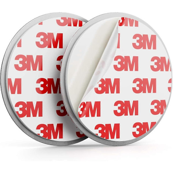2X Magnetfäste för rökdetektorer Magnetiskt fäste Brandvarnare Självhäftande magnetfäste Självhäftande yta Diameter 65mm