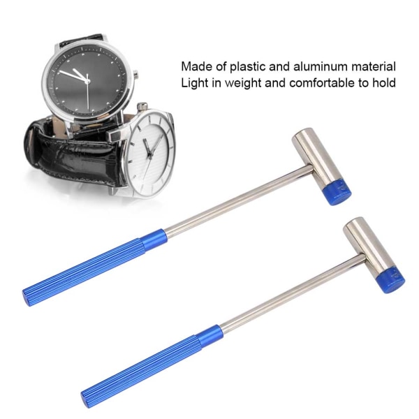 2 kpl Mini alumiinikahva pyöreä pää tee-se-itse watch korjaustyökalu pieni vasara