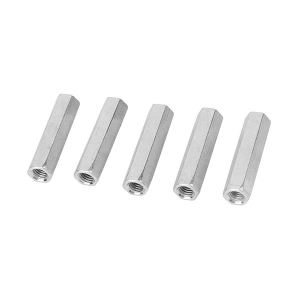 5st M8 * 50 Lång Stångmutter Hexagonal Hylsmutter Gängade Fästelement