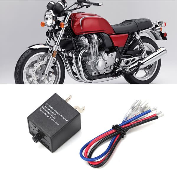 Universal 12V Motorcykel Justerbar LED Blinklys Blinker Lys Flasher Relæ