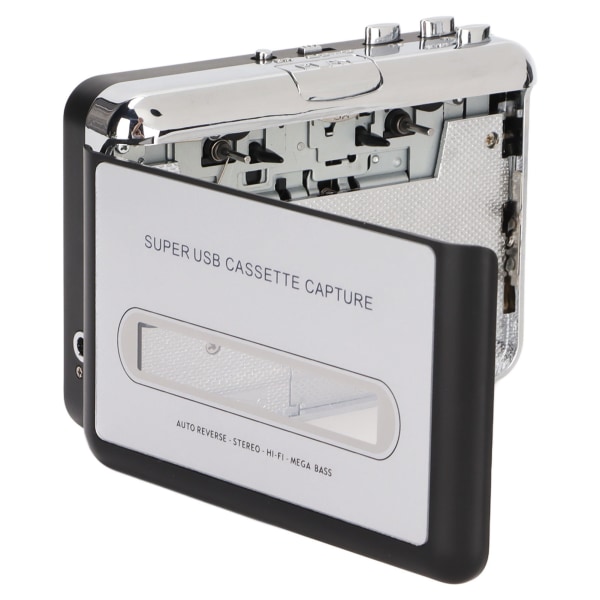 Tape to MP3 Converter Stereo 3,5 mm kannettava USB kasettisoitin kuulokkeilla kannettavalle tietokoneelle