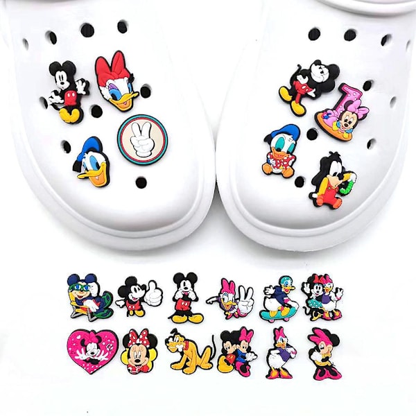 Mickey og Minnie Crocs Sko tilbehør Kit - 20 stk. Blomster dekorative spænder