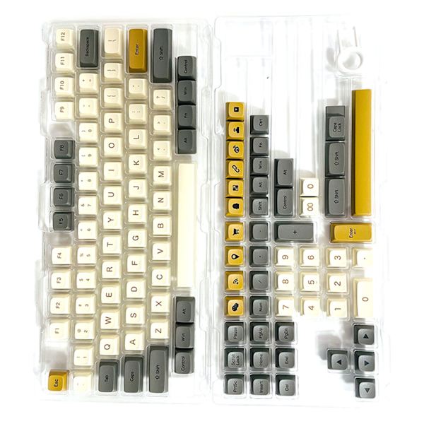PBT-tangentbordsskydd Shimmering Theme XDA-höjd Värmeöverföring 125 tangenter Mekaniska tangentbordsskydd Engelska