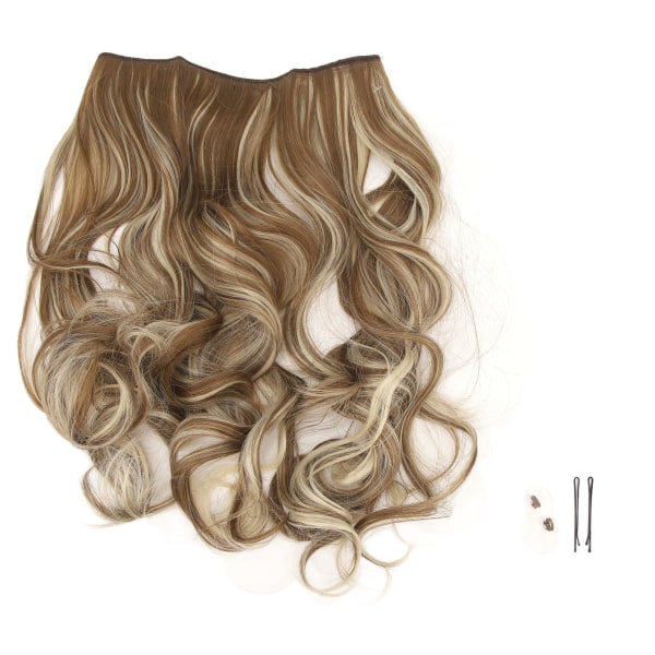 Parykkforlengelsesstykke Kvinner Langt krøllet Gradvis endre farge Stort bølget hår Parykkstykke M6PH613 M01 18INCH