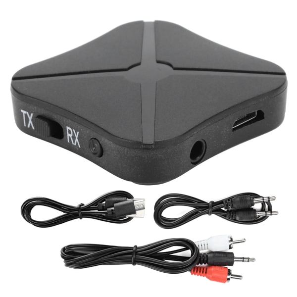 2 i 1 Bluetooth-mottaker-sender trådløs for RCA til 3,5 mm Assist Audio Adapter