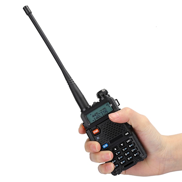 BF UV5R 8W Bilradio Walkie Talkie Dual Band To-vejs Radio med indbygget batteri (100-240V)(EU )