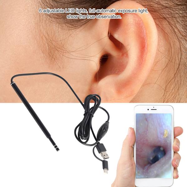 Ear Pick Wax Remover Cleaner Scope Endoskop Earpick Kamera Öronvårdsverktyg