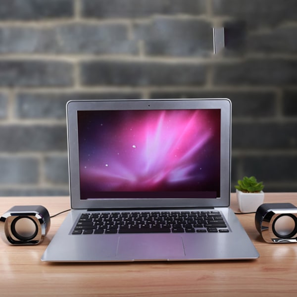 1 par mini-skrivbordshögtalare multifunktionell stereoljud stark bas stor volym USB mini-högtalare för dator bärbar dator skrivbord