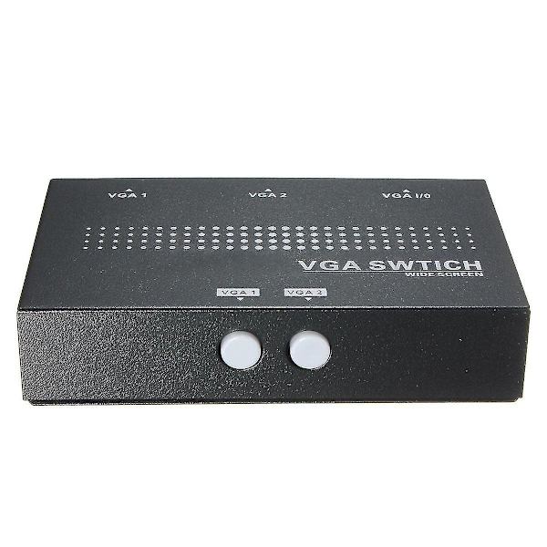 2 I 1 Ud Vga 2 Porte A Monitor To Kilder Manuel Switch Splitter