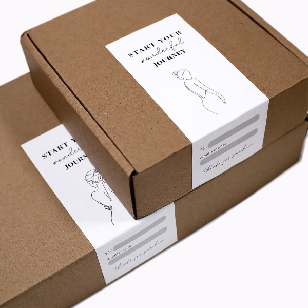 150 ark självhäftande skrivbara rektangulära skrivpappersklistermärken i presentförpackning - Vita fläckförseglingsetiketter (3 förpackningar)