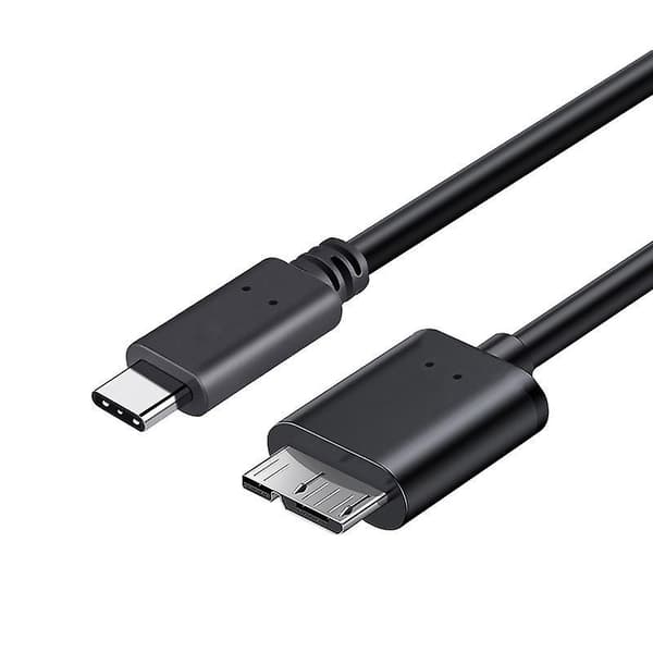 Kort USB B til USB C Kabel til Ekstern Harddisk USB 3.1 Hurtig 5 Gbps Dataoverførsel Kamera Udskiftning Kompatibel 1 Pak