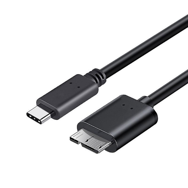 Kort USB B till USB C-kabel för extern hårddisk USB 3.1 Snabb 5 Gbps dataöverföring Kamerabyte Kompatibel 1-pack
