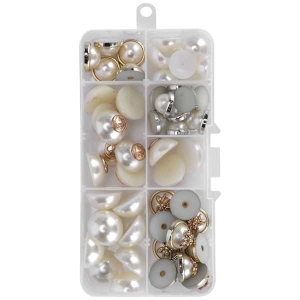 Flatback Pearl Plastic Half Round Mobile Phone Case DIY Accessories Craft Decorations