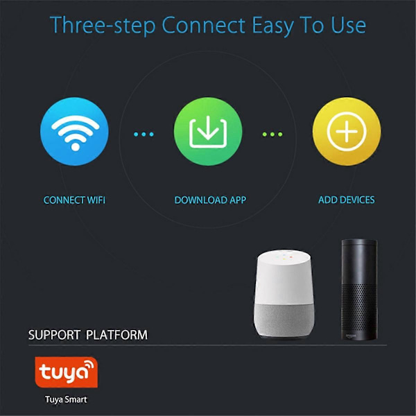 Tuya Alarm Smart Sirene Wifi Alarm Sensor til Alexa Home