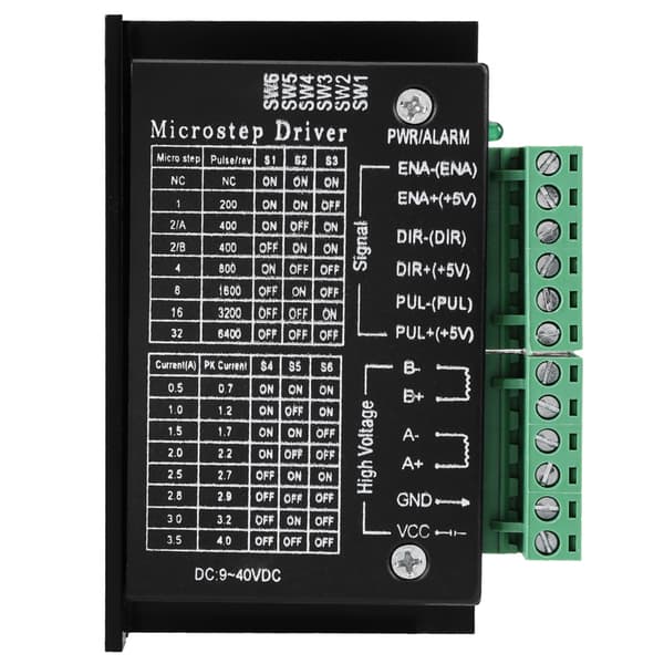 1 stk DC 9‑40V 160W 0,5‑4A Stepper Motor Driver Step Controller Modul Board 32 Microstep