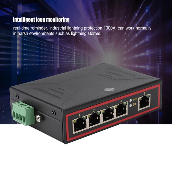 5 Ports Gigabit Ethernet Industriell Grade Network Switch 10/100/1000 Mbps IP185GHI-brikke