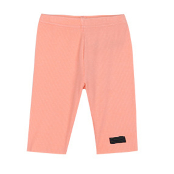 Barneleggings Sommer Tynn Tråd Atletisk Stretchy Ungdom Shorts for Små Jenter Oransje 51.2in