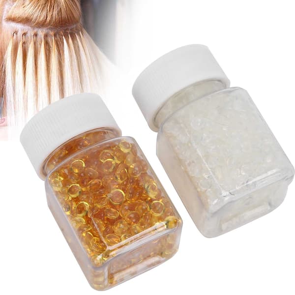 Hiustenpidennys Keratiinirakeet Kuumafuusioiden pidennysliimahelmi-tarvike 50g x 2 pulloa