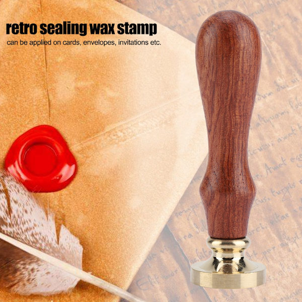1 st Retro Trä Tätning Vax Stickor Klassisk Tätning Stämpel för Bröllop Inbjudningskort(091)