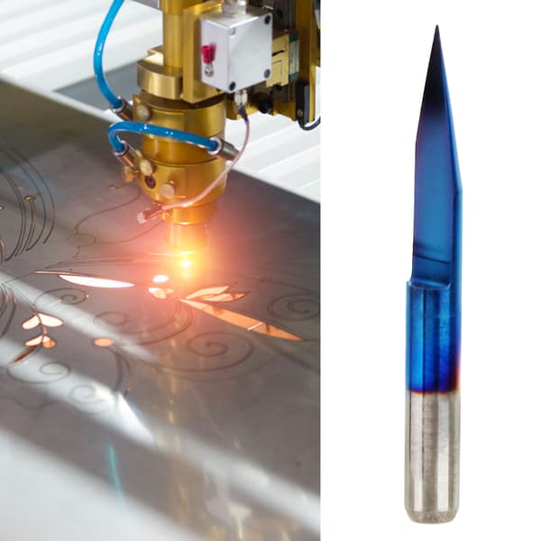 10st 3.175 Premiumkvalitet Volframstål PCB Gravyrbit CNC Fräsverktyg (20°*0.2)