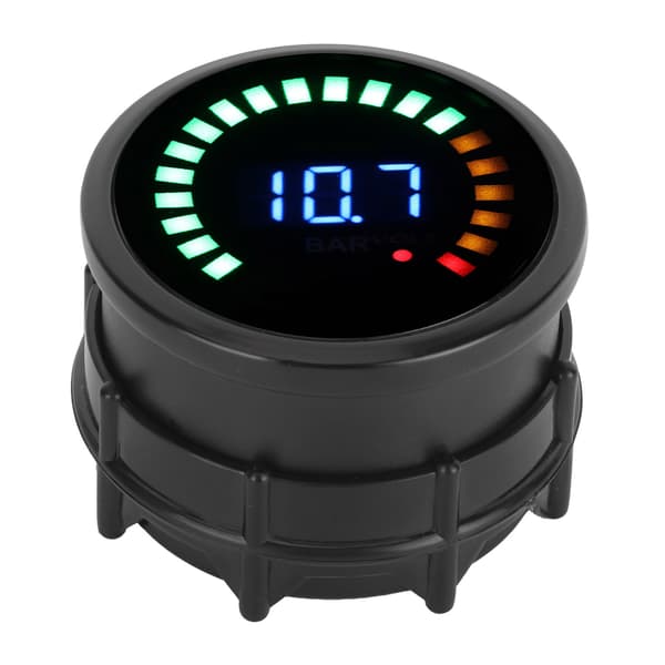 2-i-1 Bilvoltmeter med LED Digital Display Vakuumtrycksmätare 12V Universalmätare