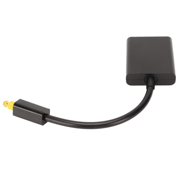 Optisk kabelsplitter 1 ind 2 ud surround sound digital optisk fiber lydkabel til DVD CD-afspiller computerforstærker sort