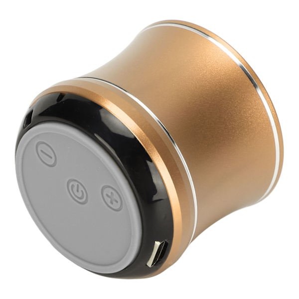 Mini Bluetooth högtalare IP67 Vattentät Auto Connect Bärbar trådlös högtalare med baskylare för duschrum Cykel Bil Guld