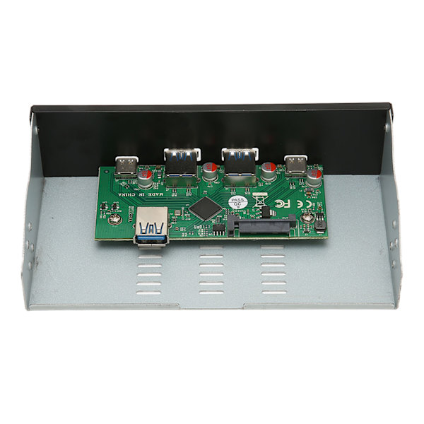 USB-frontpanelhubb 10 Gbit/s 2 USB A 2 USB C USB 3.1 Gen 2 4 portar Högpresterande 5,25 tum frontpanelhubb för OS X PC