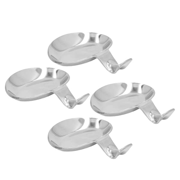 Spisepinde Skeholder Forhindrer Skrid Rustfrit Stål Sovseskål Gaffel Knivholder til Hjemmefest Restaurant 4 stk.