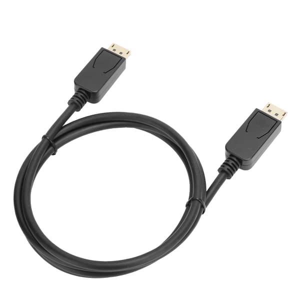 DP til DP-kabel Svart ABS-materiale Versjon 1.2 for dataskjermkonverterer 4k 60hz 5 meter