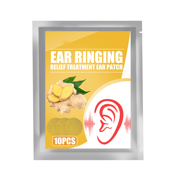 10 stk. Tinnitus-øreplaster Ingefær Tinnitus-plaster til høretab klistermærke Naturlig plantegips Sundhedspleje