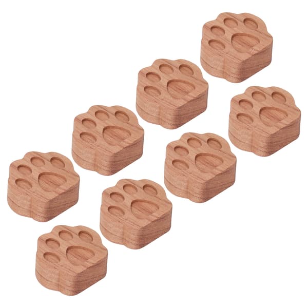 8 stk. æterisk olie bil diffuser kattepoteform enkel kompakt palisandermateriale naturlig stil aroma diffuser