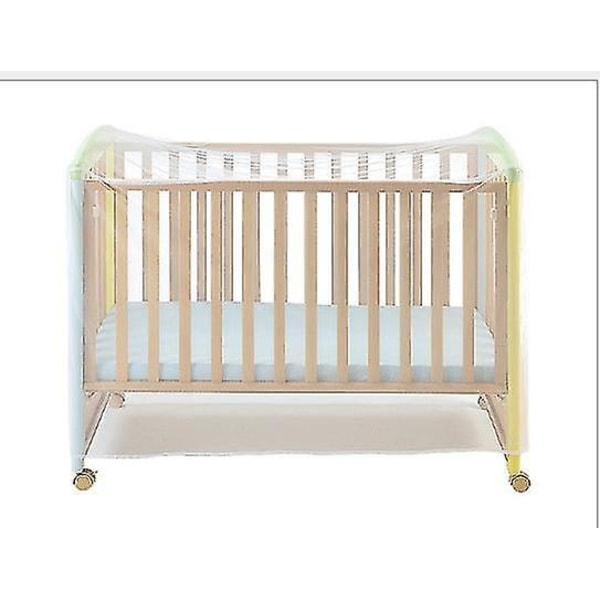 Universell vit myggnät för spjälsäng - 135 x 60 x 90 cm
