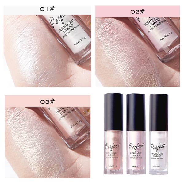 Highlight Liquid Shine Moisture Hydrating Brightening Face Highlighters för Smink 0.1oz