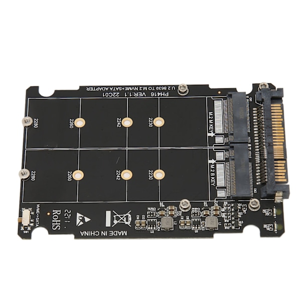 NVME U.2 til Combo NGFF M.2 SATA PCIe SSD-adapter 40 Gbps stabil drift SFF8639 SSD-adapter til bundkort