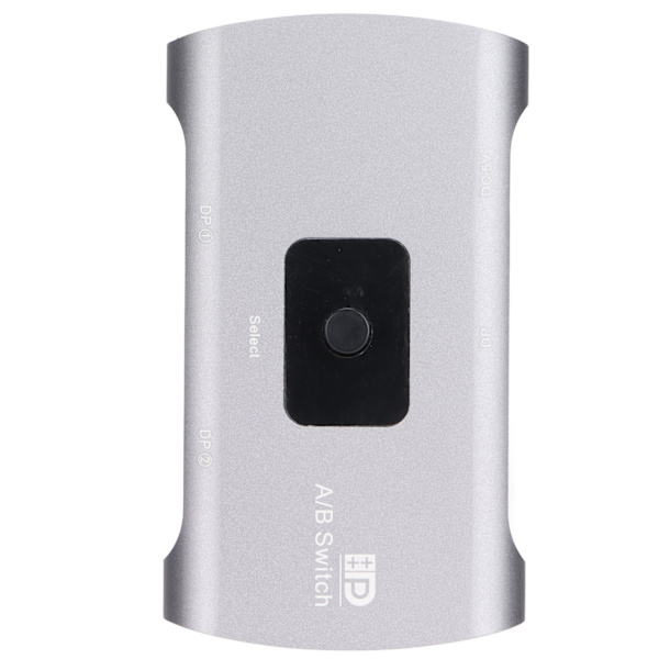DP A/B-switch 3D visuelle effekter DP1.2 tovejs switch-konverter 4K 60Hz DC 5V ekstern strømforsyning