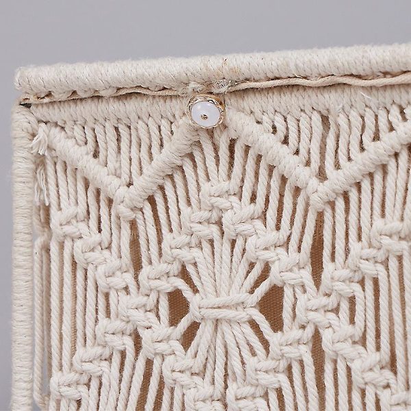 Boho-tyylinen neliön muotoinen nenäliinapidikkeen peite - Koti sisustus kylpyhuoneeseen, makuuhuoneeseen, lipastoon, olohuoneeseen, toimistoon