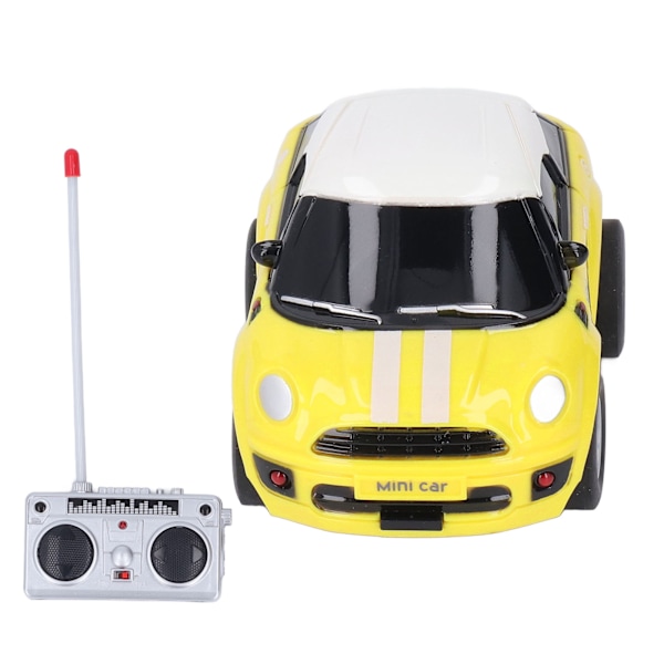 1:43 Kauko-ohjattava auto Lapset Kannettava Söpö Simuloitu Hauska Muodikas RC Autolelu Syntymäpäivälahja Keltainen