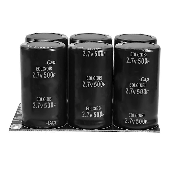 Farad Kondensator 2.7V 500F med Skyddsplatta Kondensatorer