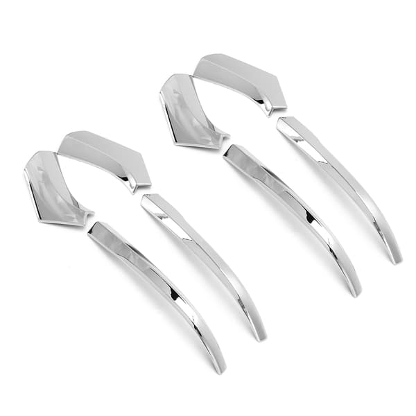4 stk. sidespeil stripe deksel trim ABS sidespeilkapper erstatning for Rav4 2019-2020RHD