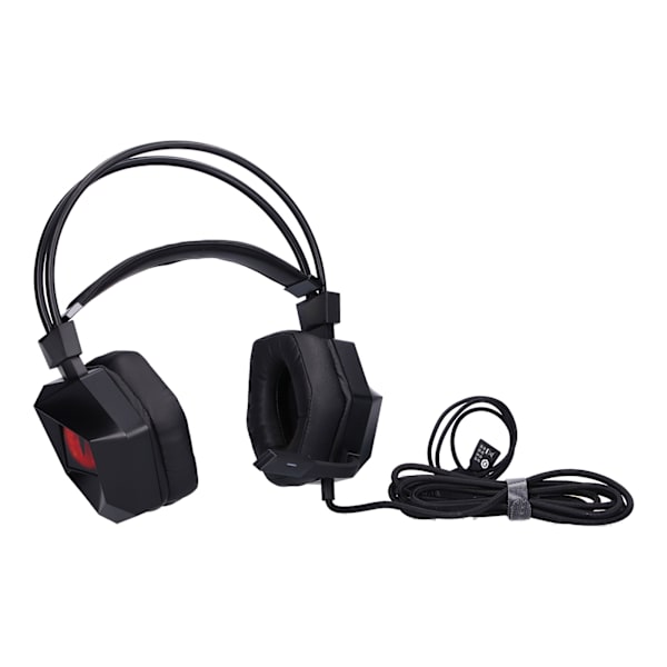 TAIDU Gaming Headset Surround Sound Wired Over Ear LED Hovedtelefon med støjreducerende mikrofon til Xbox One PC