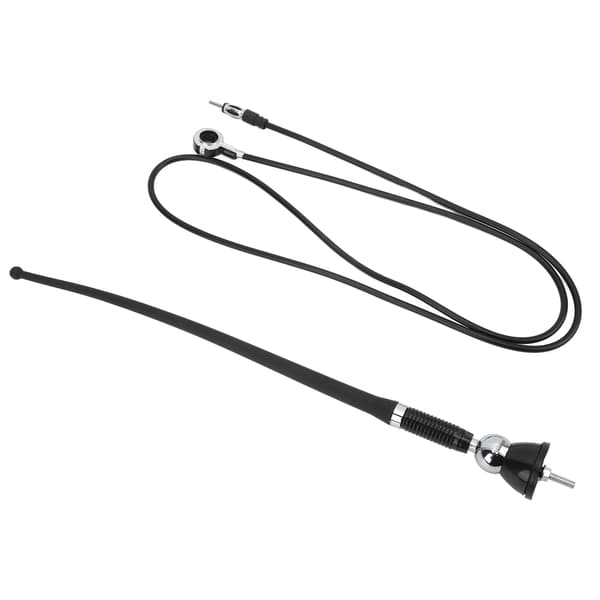 36 cm bilstereoantenne ABS sort slidstærk varmebestandig FM AM signalantenne universal til biler