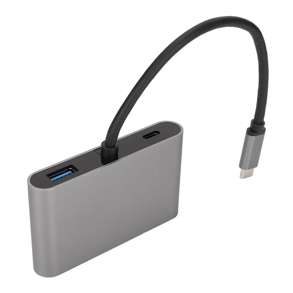 5-i-1 USB C-hub 4K stöder 3 bildskärmar 100W snabbladdning Typ C till dubbel High Definition Multimedia Interface VGA PD-hubb