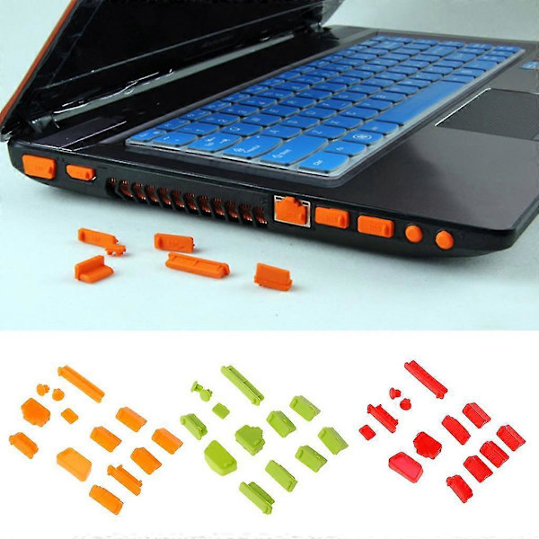 Färgglada Silikon Laptop Anti Damm Plugg Skydd Stopp Universal Dammtät
