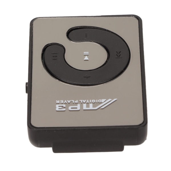 Back Clip Player Bärbar lätt mini MP3-musikspelare med minneskortplats för Daily School Black