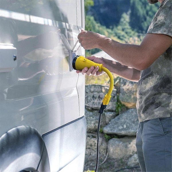 50A RV-pistoke, kierrelukittava sisääntulo, maasähköpistoke 125V/250V